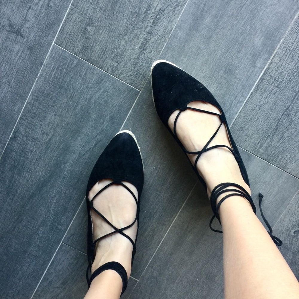 Michael Kors Cadense Black Suede Espadrille Sz 36